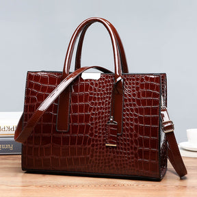 Bolsa de Couro Feminina Crocodile