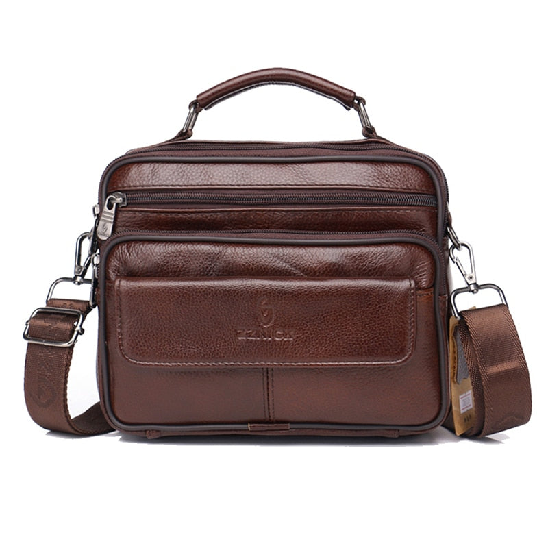 Bolsa Executiva Masculina de Couro Genuíno