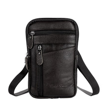 Bolsa de Ombro Masculina de Couro Genuíno